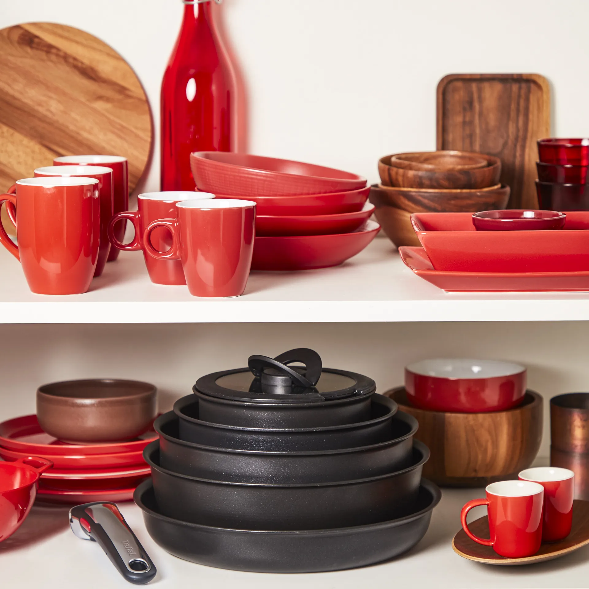 Ingenio Unlimited ON Bratpfannen-und Topfset, 5 Teile Tefal