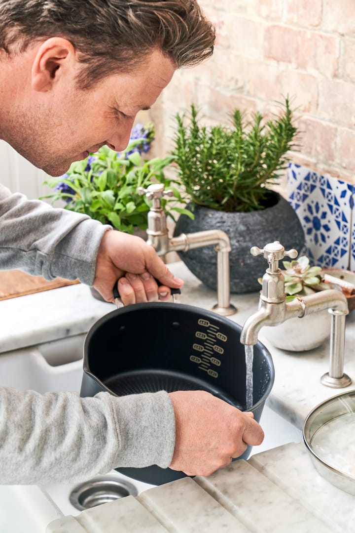 Jamie Oliver Quick & Easy Topf hart eloxiert, 5,2 L Tefal