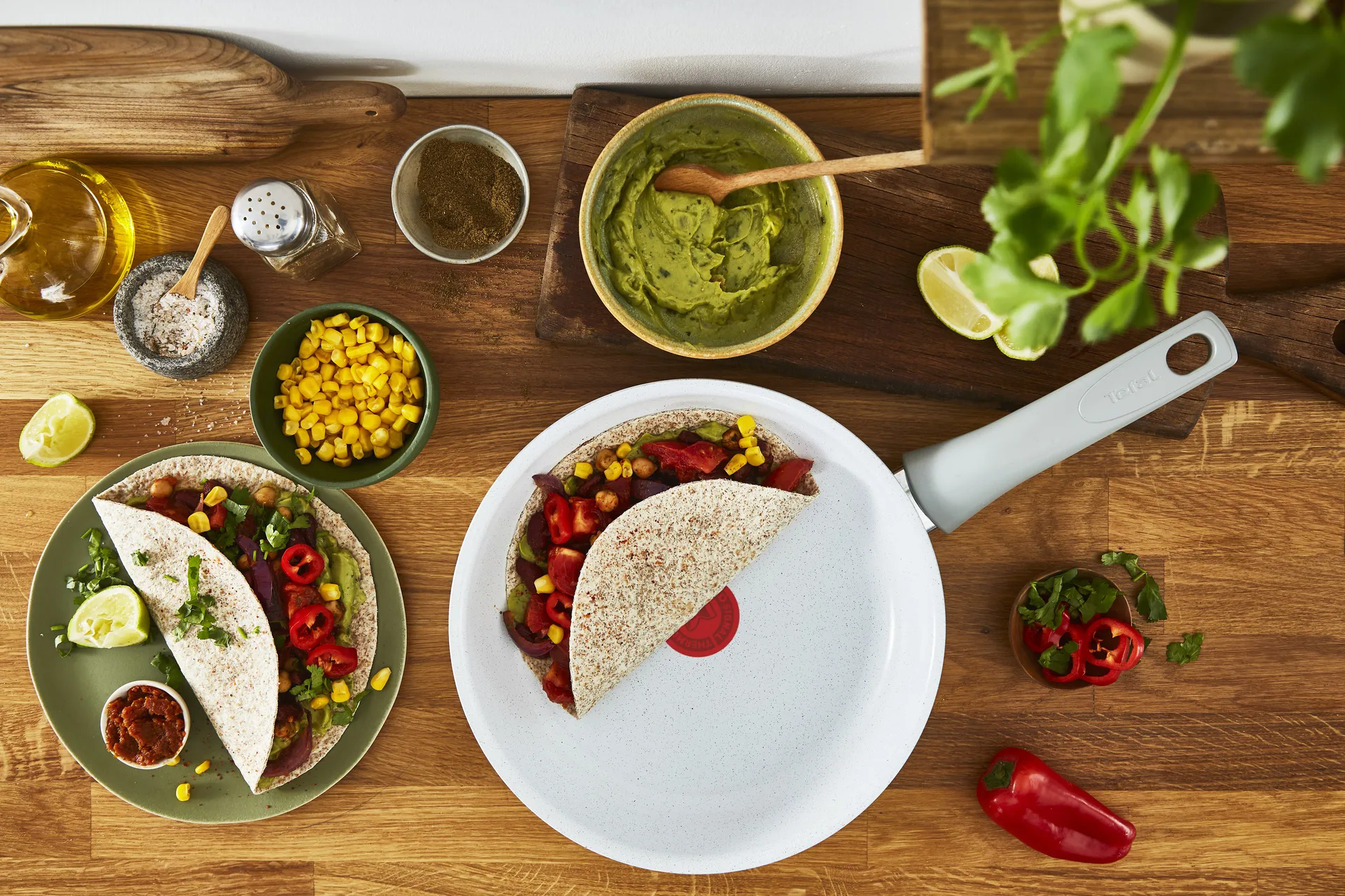 Natural chef Bratpfannenset grau, 2 Teile Tefal