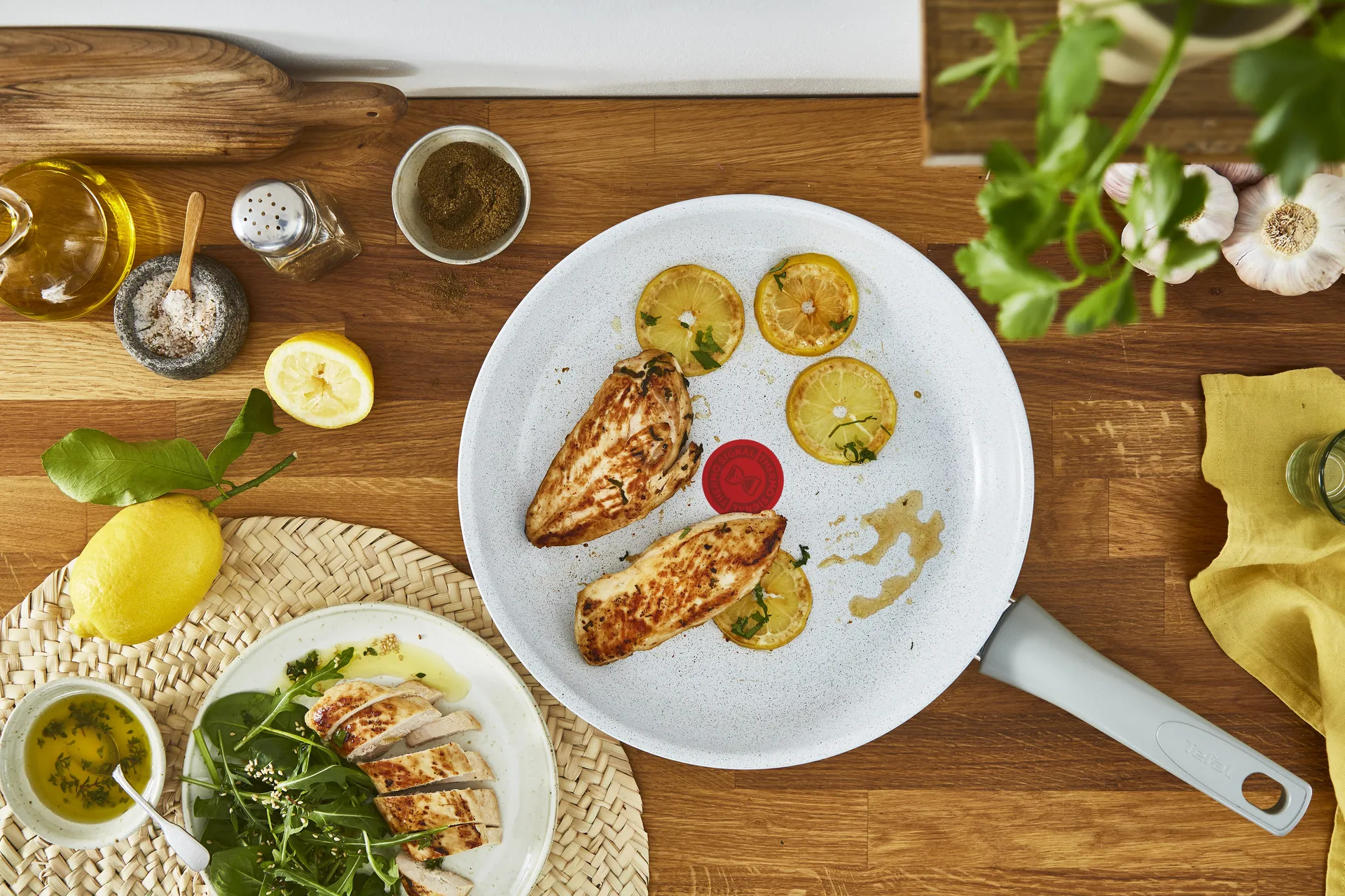 Natural chef Bratpfannenset grau, 2-teilig Tefal