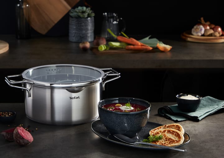 Nordica Topfset 6-teilig, Edelstahl Tefal