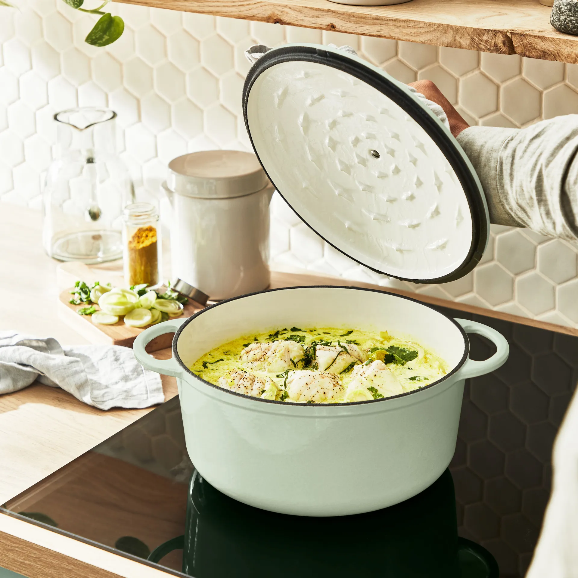Tefal LOV runder Topf 5 L, Grün Tefal