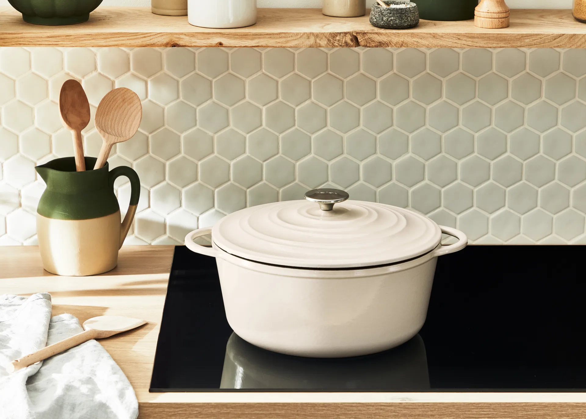 Tefal LOV runder Topf 7,4 L, Beige Tefal