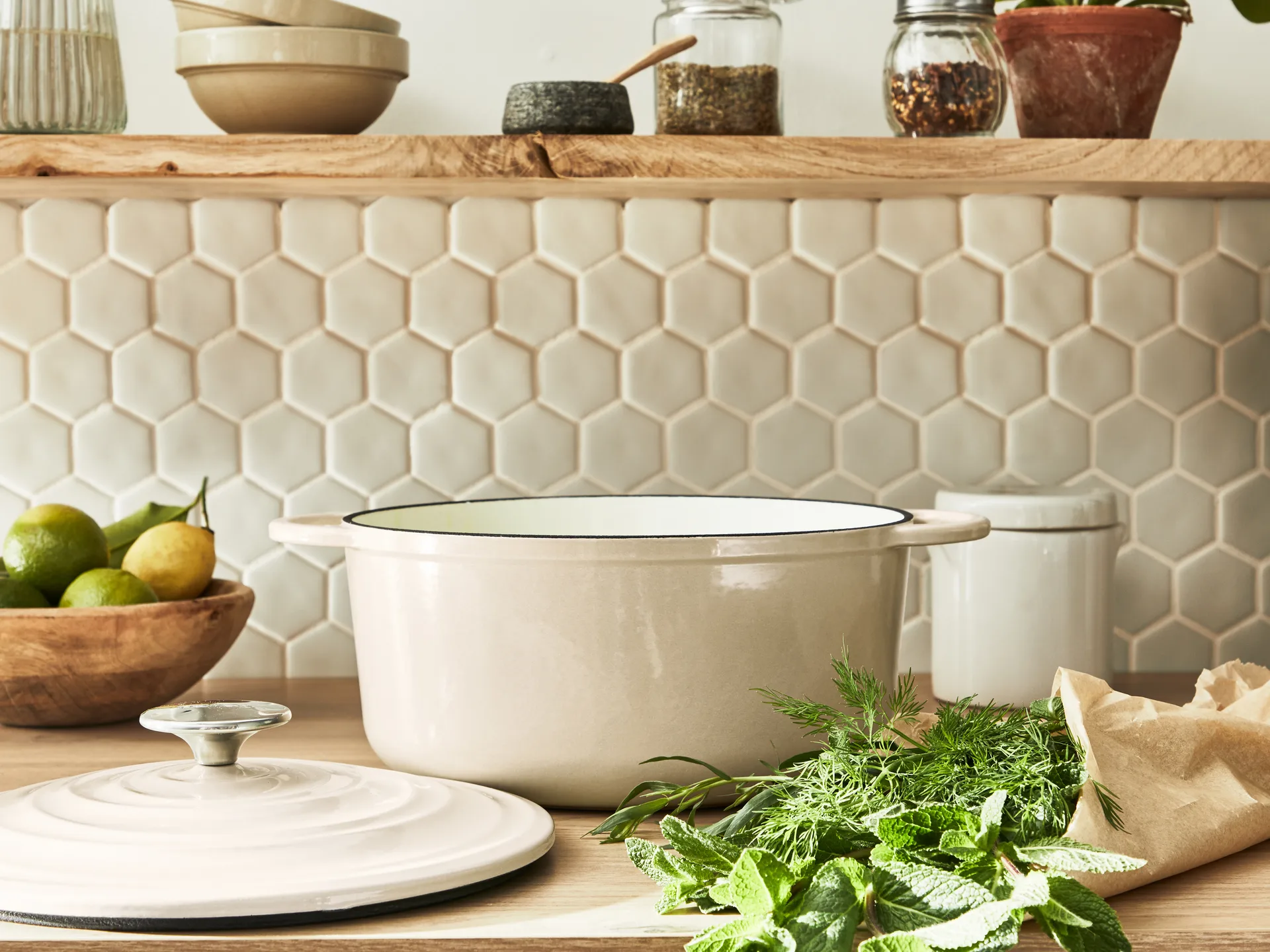 Tefal LOV runder Topf 7,4 L, Beige Tefal