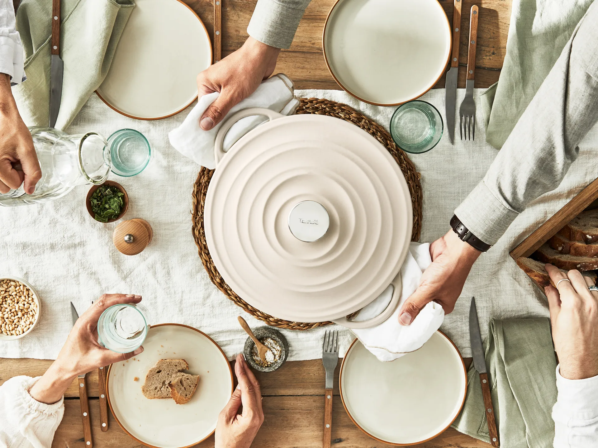 Tefal LOV runder Topf 7,4 L, Beige Tefal