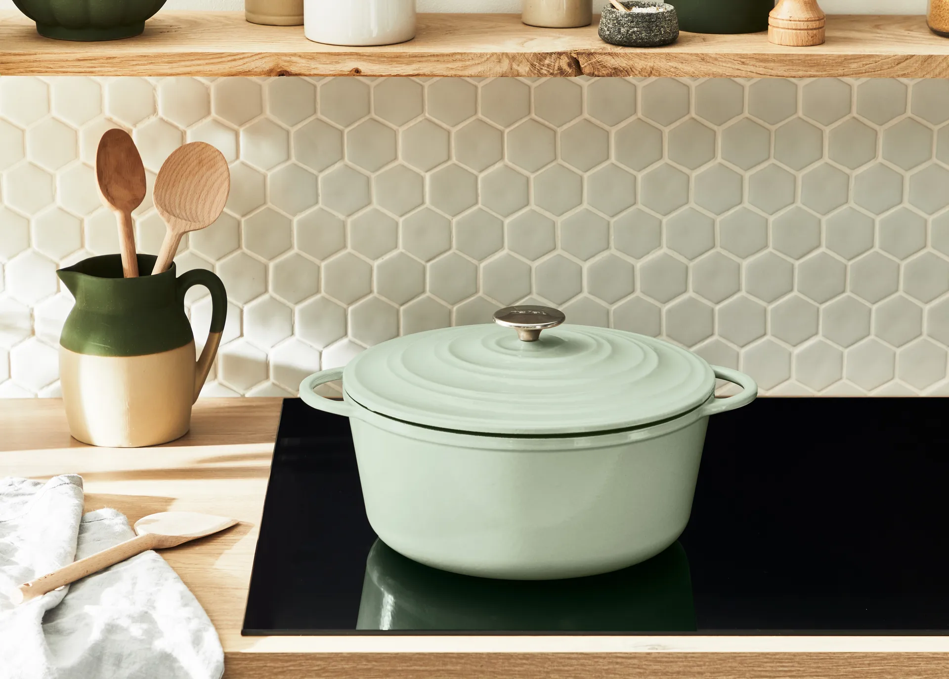 Tefal LOV runder Topf 7,4 L, Grün Tefal