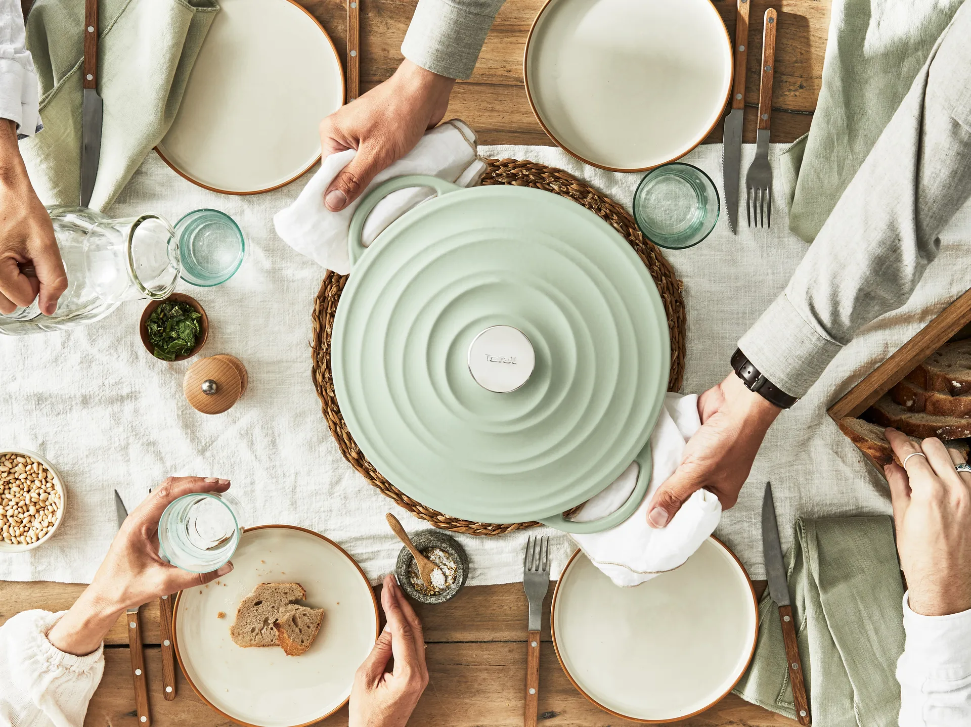 Tefal LOV runder Topf 7,4 L, Grün Tefal