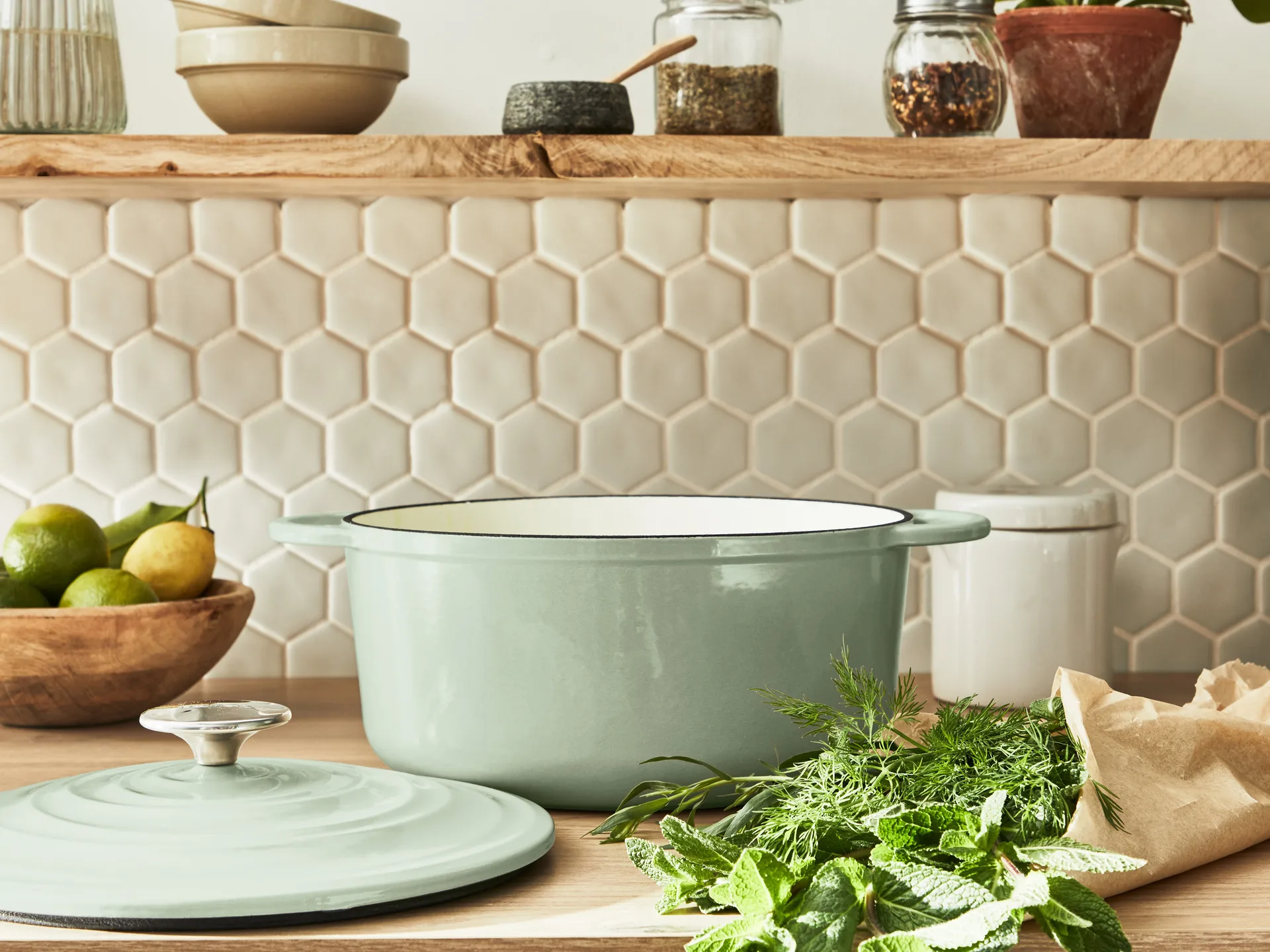 Tefal LOV runder Topf 7,4 L, Grün Tefal