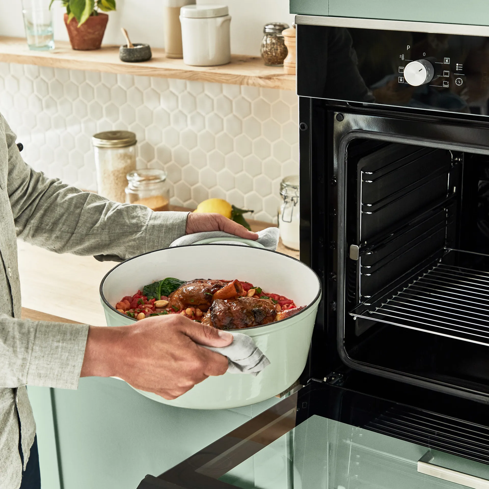 Tefal LOV runder Topf 7,4 L, Grün Tefal