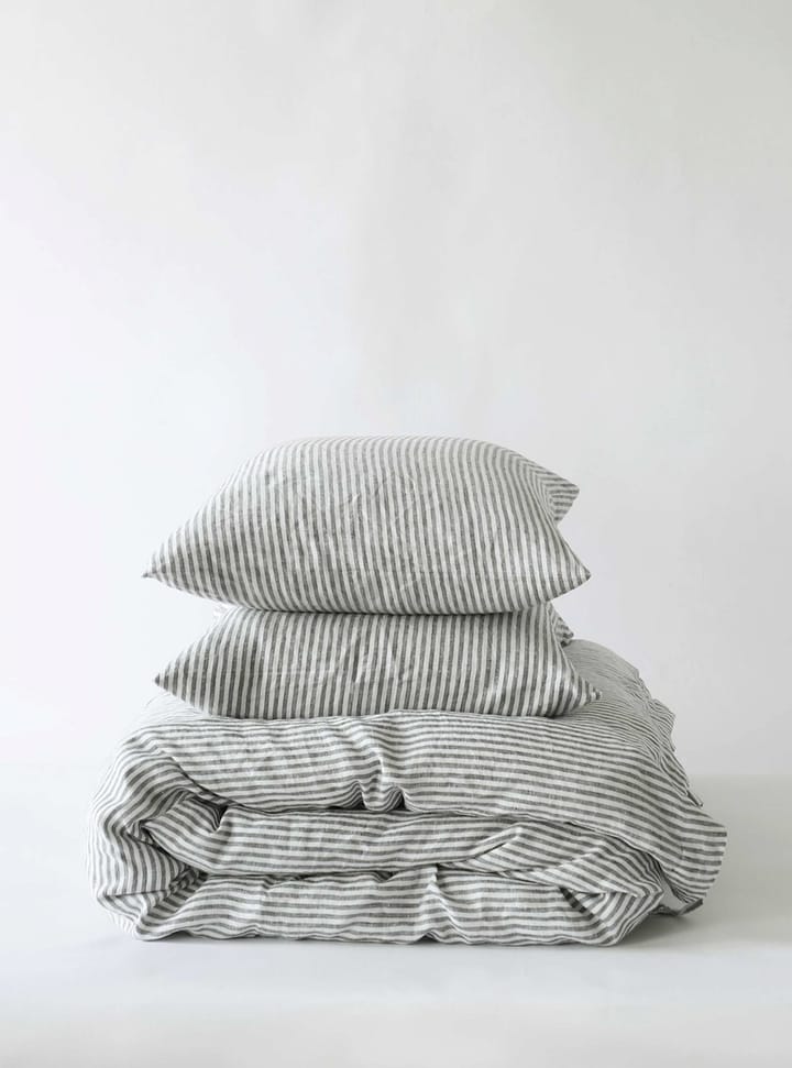 Bettbezug Leinen 220 x 240 cm - Grey/White - Tell Me More