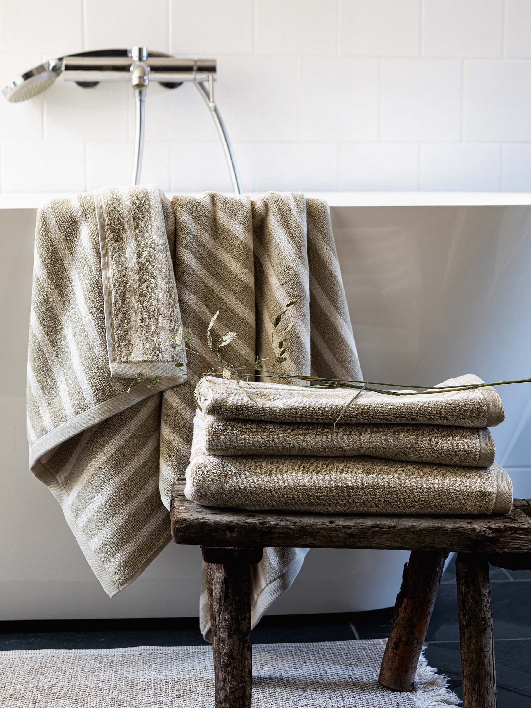 Bonnie Handtuch 50x70 cm, Beige Tell Me More