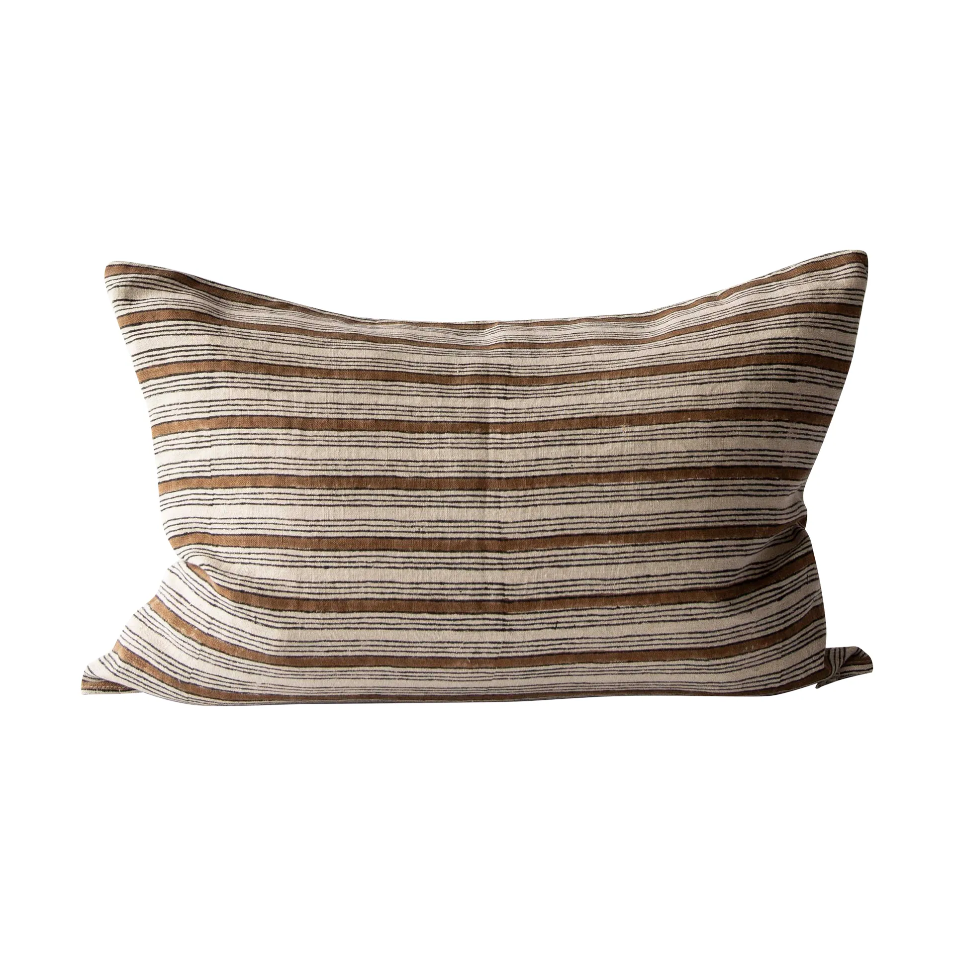 Dino Kissenbezug 40x60 cm, Block print brown Tell Me More