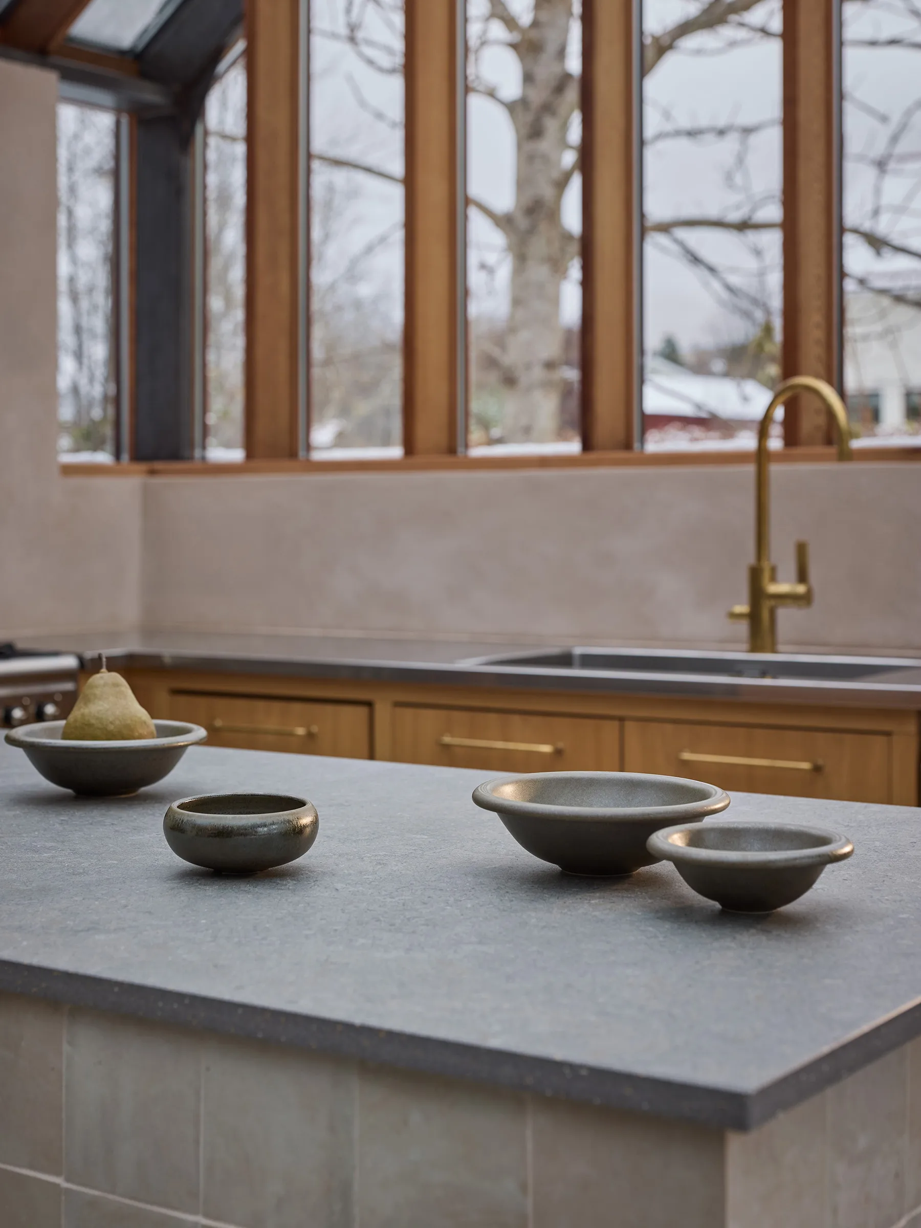 Elba Schale, Green brown, Ø13 cm Tell Me More