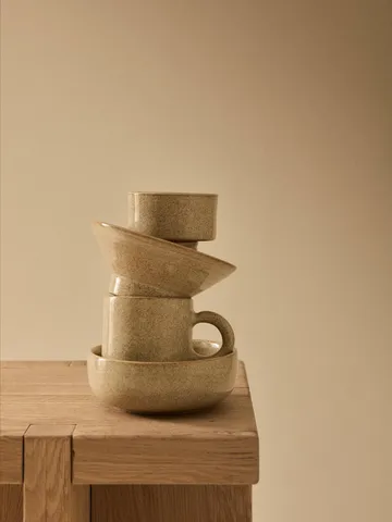 Elio Schale auf Fuß - Dark brown, Ø14,5x6 cm - Tell Me More