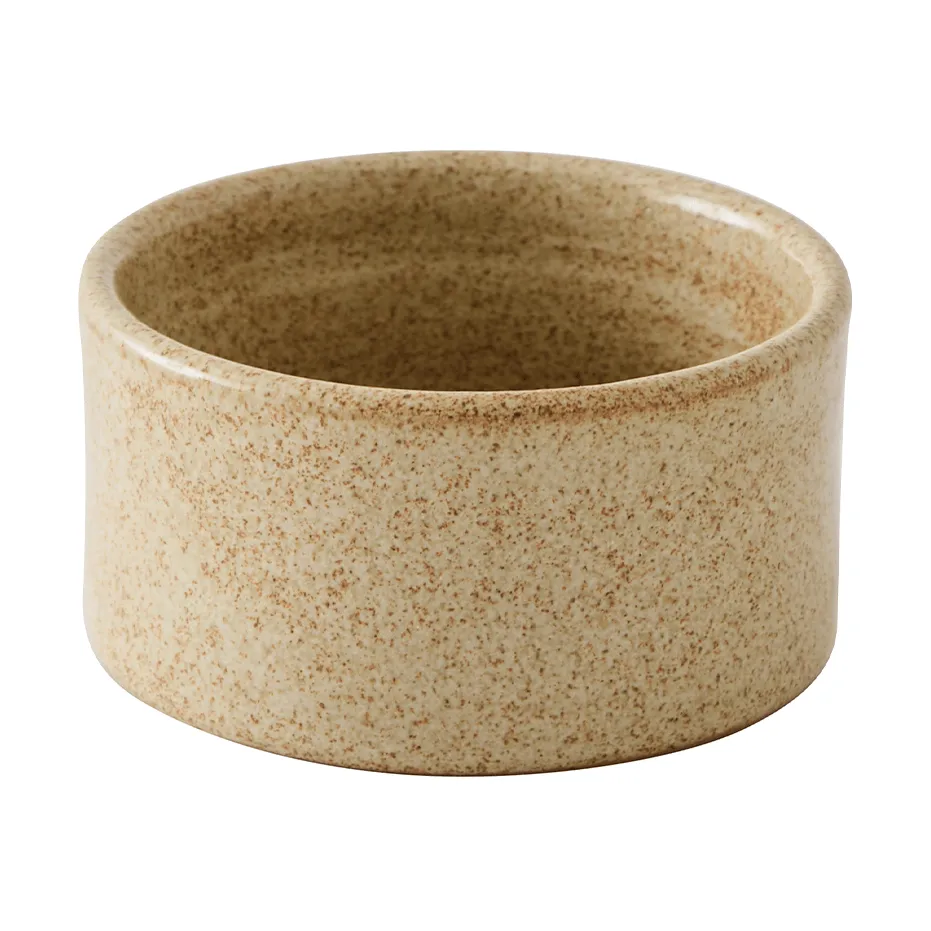 Elio Zylinderschale, Beige speckled, Ø8,5x4,5 cm Tell Me More