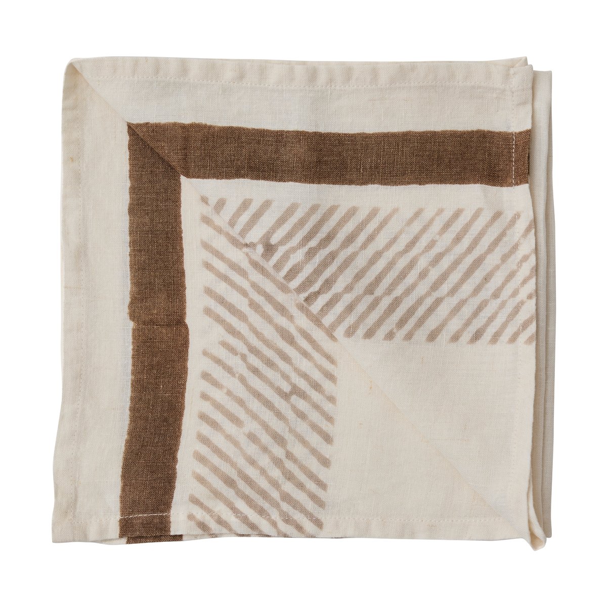 Tell Me More Ella Serviette 50x50 cm Braun