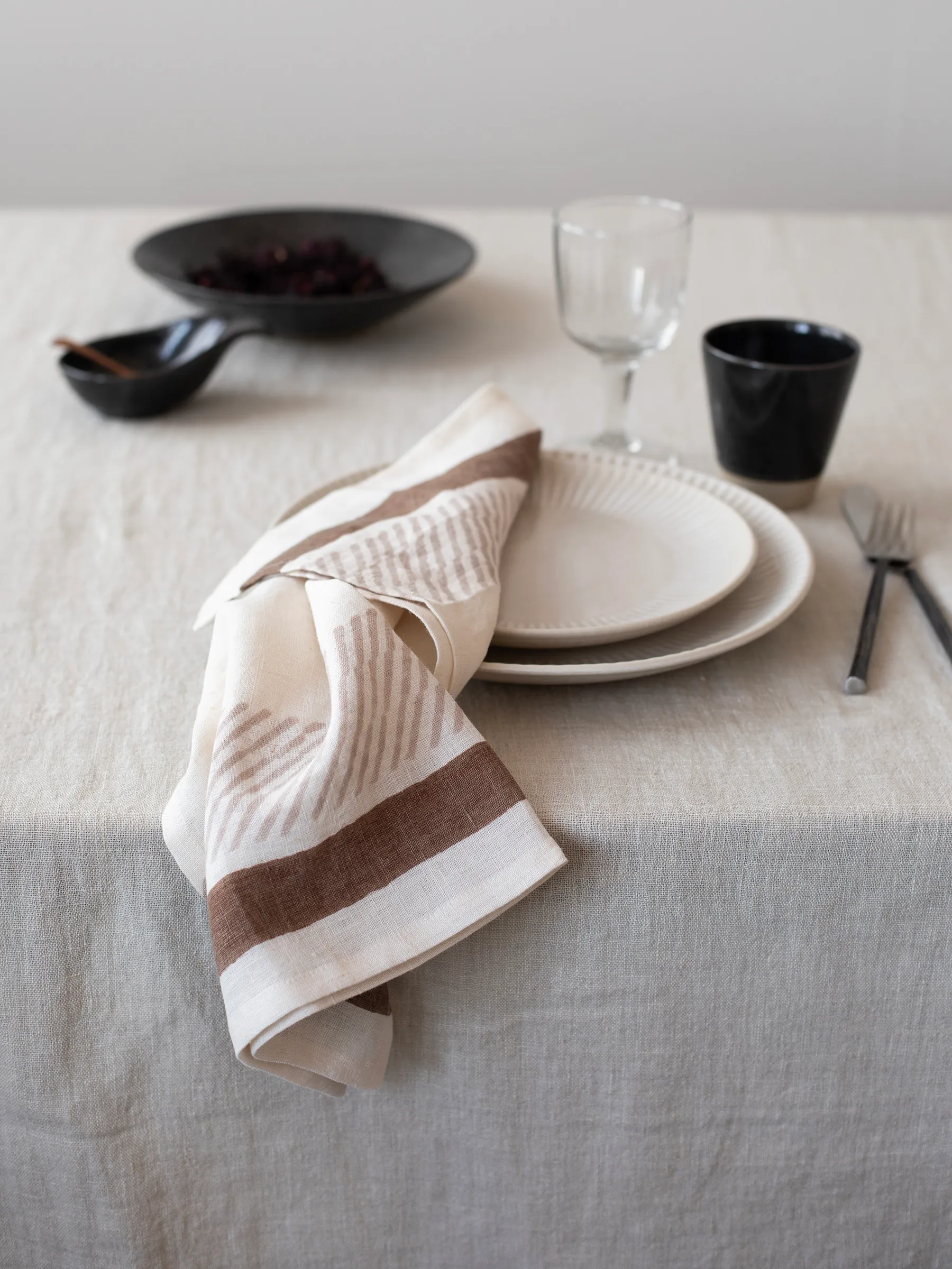 Ella Serviette 50x50 cm, Braun Tell Me More