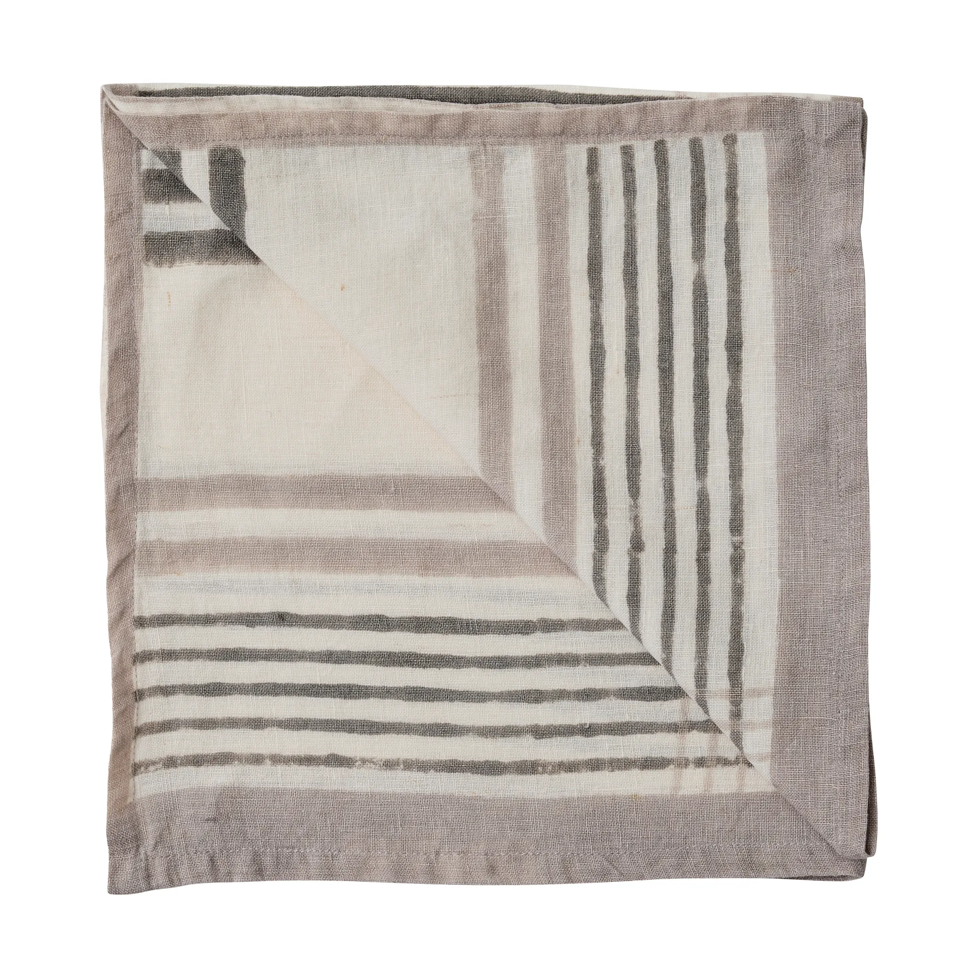 Ella Serviette 50x50 cm, Grey checkered Tell Me More