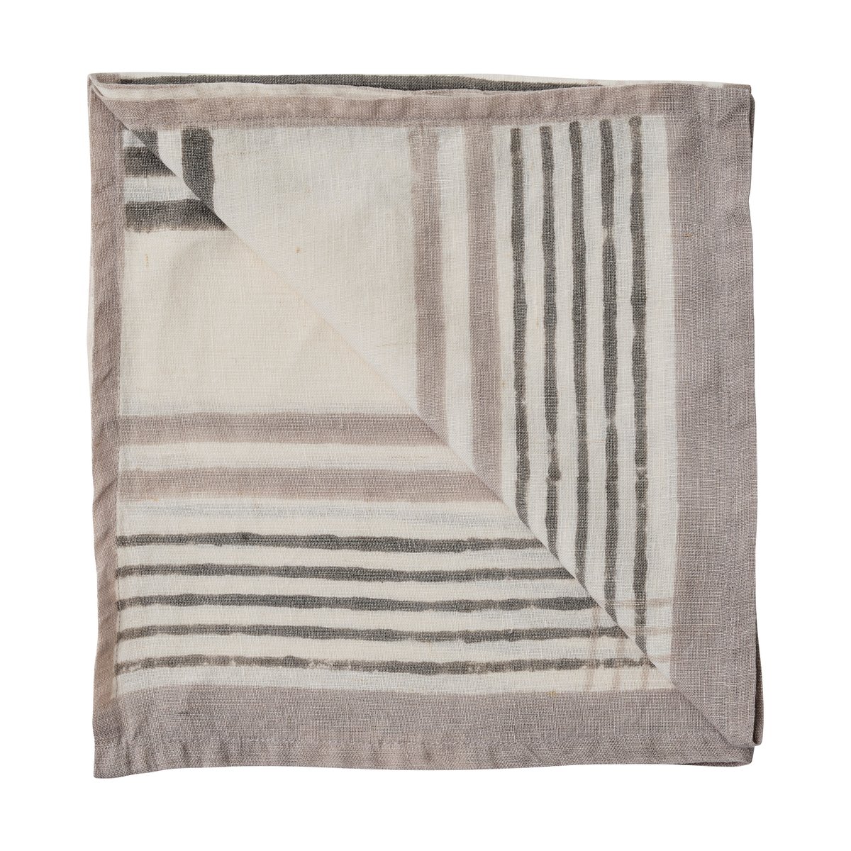 Tell Me More Ella Serviette 50x50 cm Grey checkered