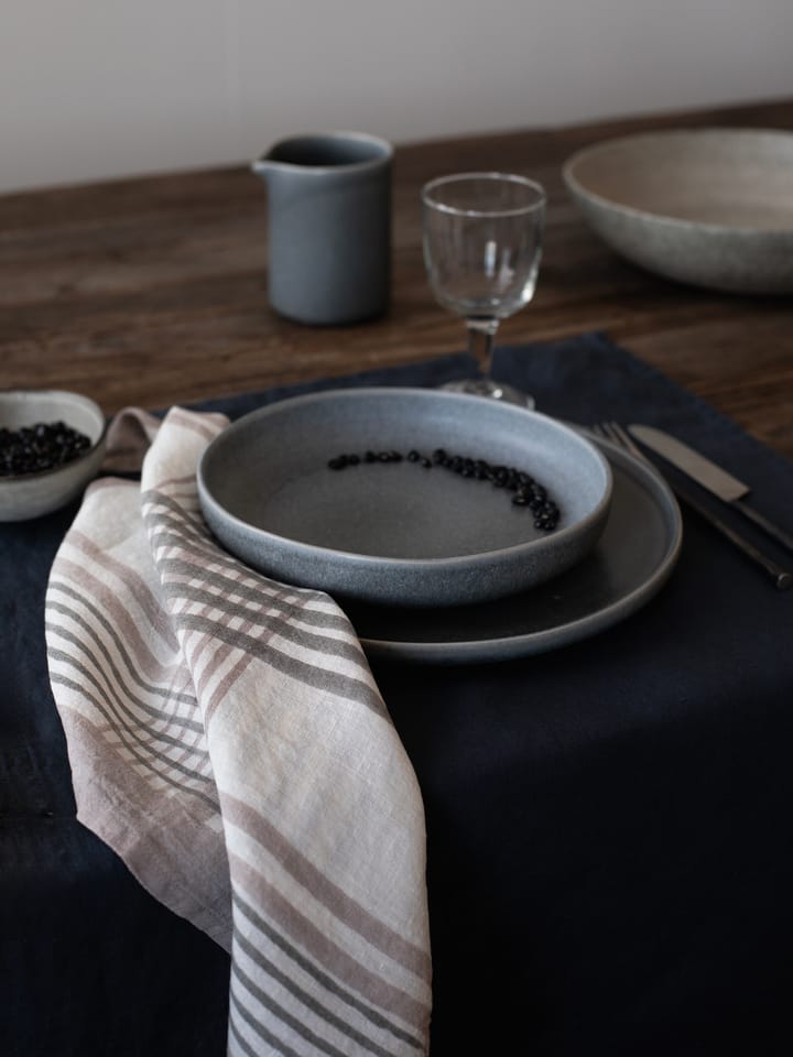Ella Serviette 50x50 cm, Grey checkered Tell Me More