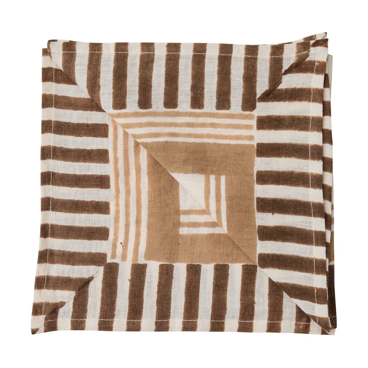 Tell Me More Ella Serviette 50x50 cm Hazelnut checkered