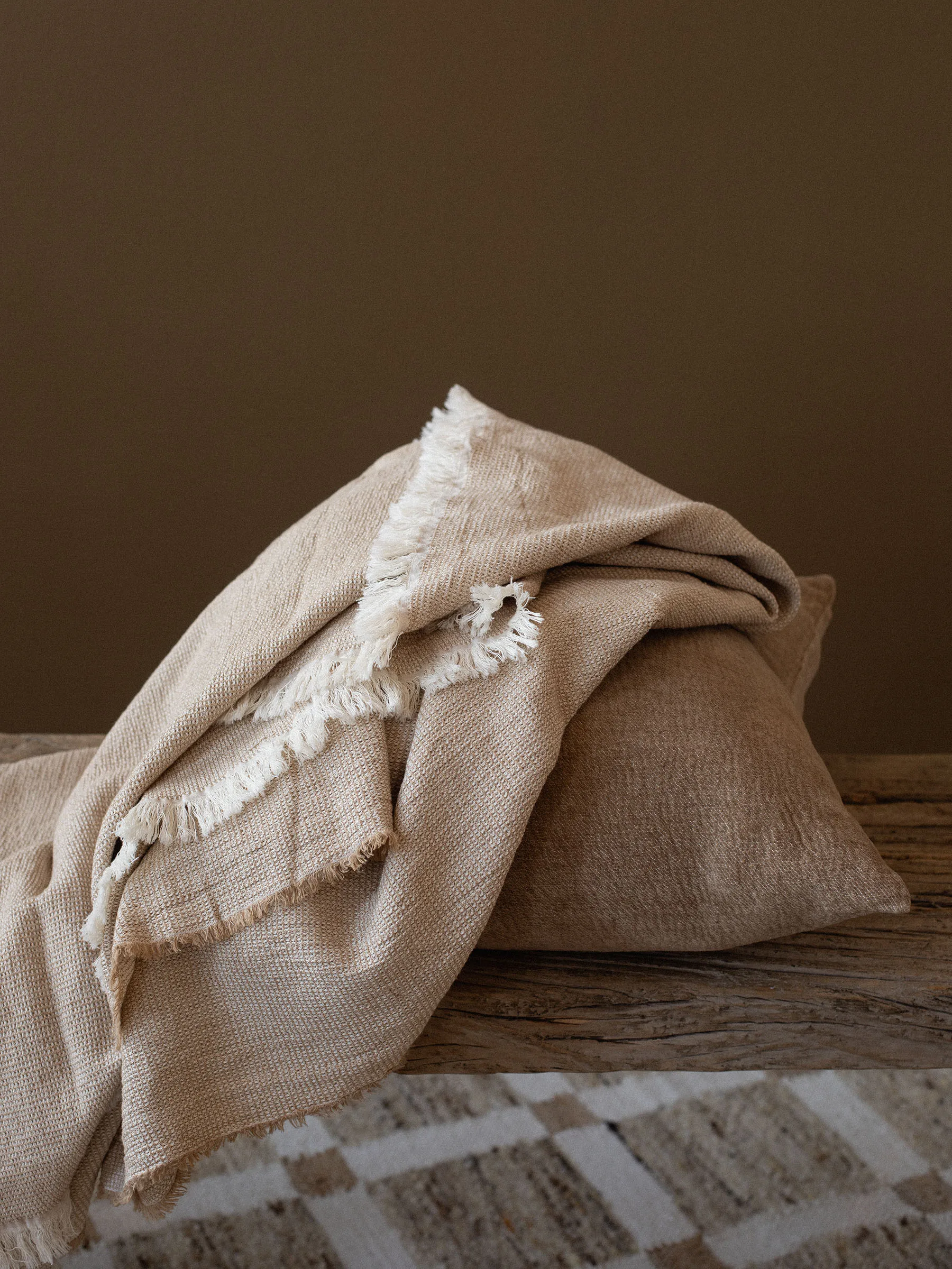 Florian Decke 135x200 cm, Beige Tell Me More