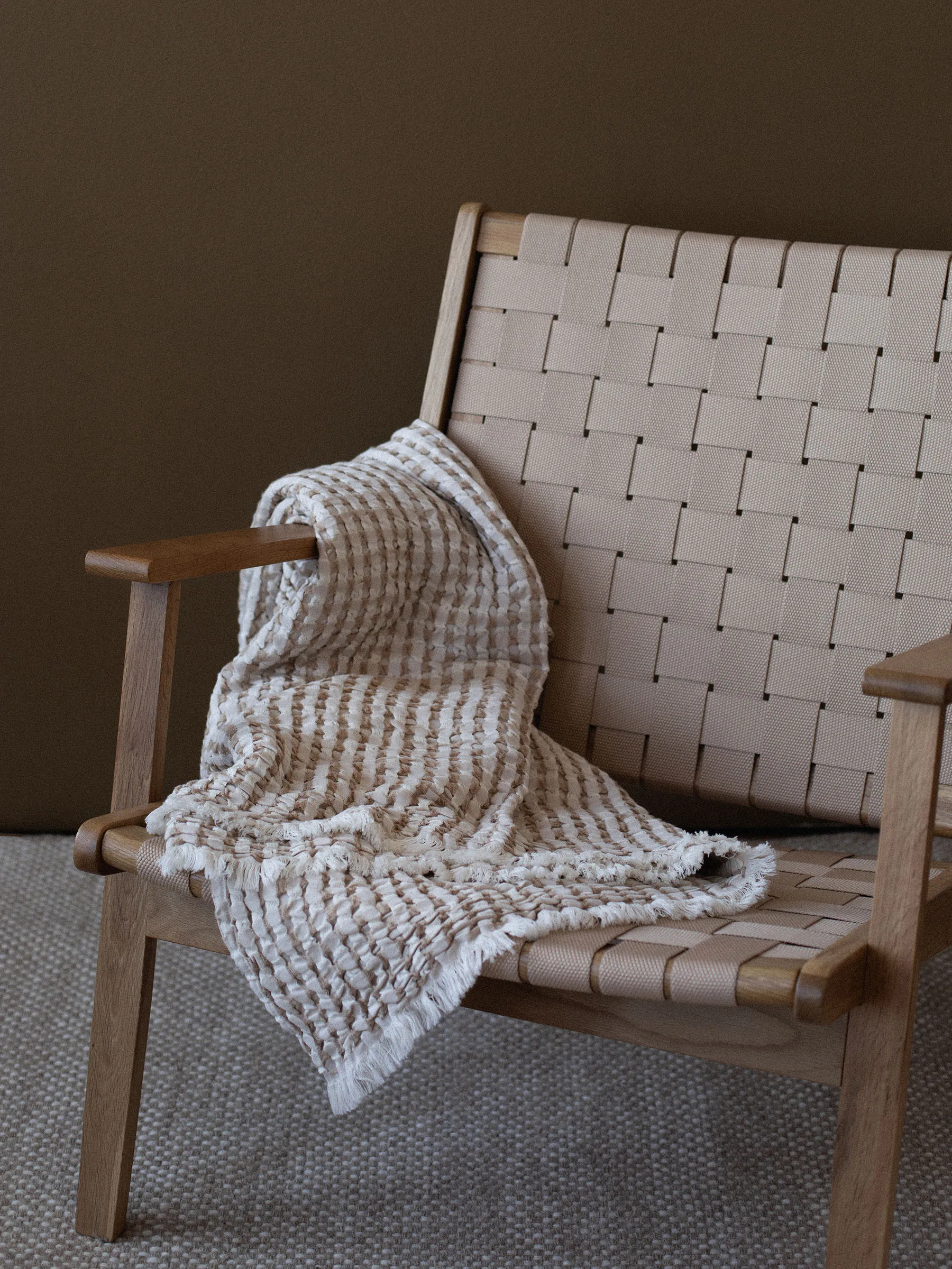 Gilbert Decke 140x200 cm, Beige Tell Me More