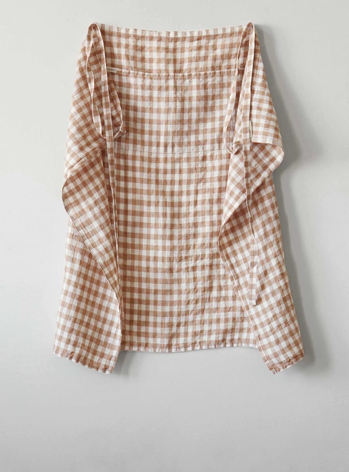 Gingham Karierte Schürze 90 x 75 cm, Biscuit Tell Me More