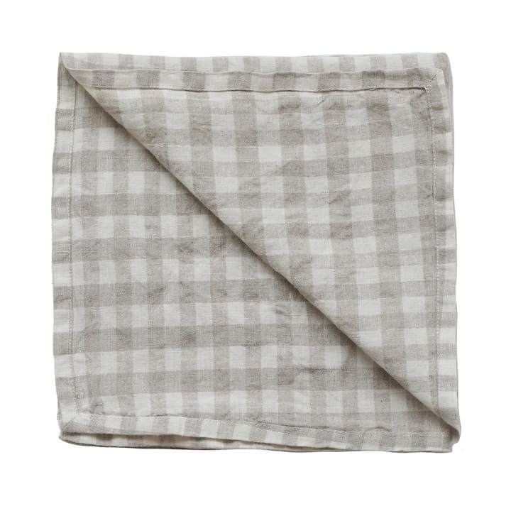 Gingham Kariertes Geschirrtuch 70 x 50 cm - Natural - Tell Me More