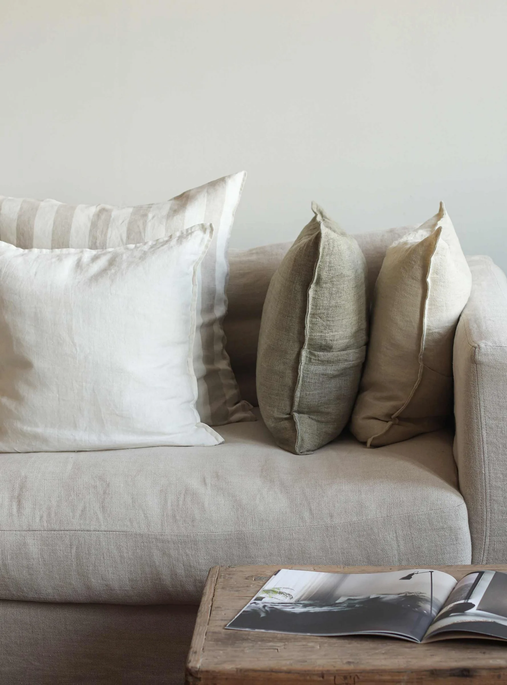 Holte Kissenbezug 60 x 60cm, Sand Tell Me More