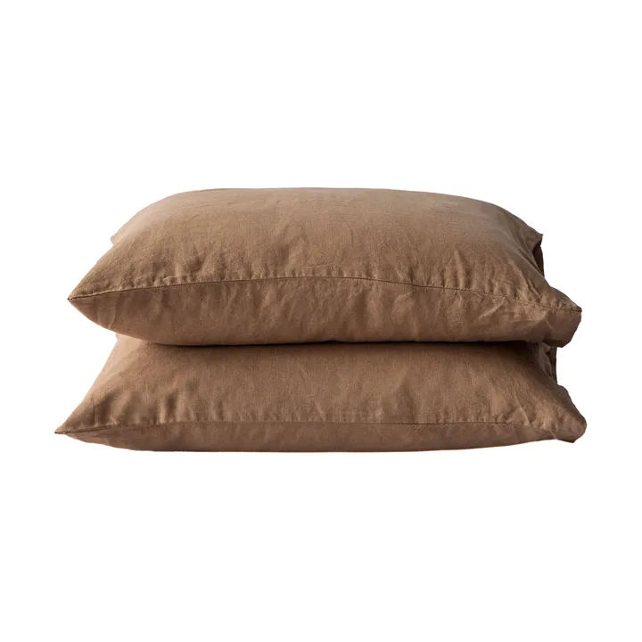 Kissenbezug aus stonewashed Leinen 50 x 60 cm, 2er-Pack | Tell Me 