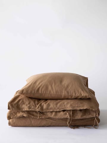 Kissenbezug aus stonewashed Leinen 50 x 60 cm, 2er-Pack - Hazelnut - Tell Me More