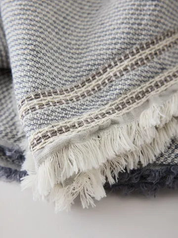 Leonie Plaid - Blue, 135x200 cm - Tell Me More