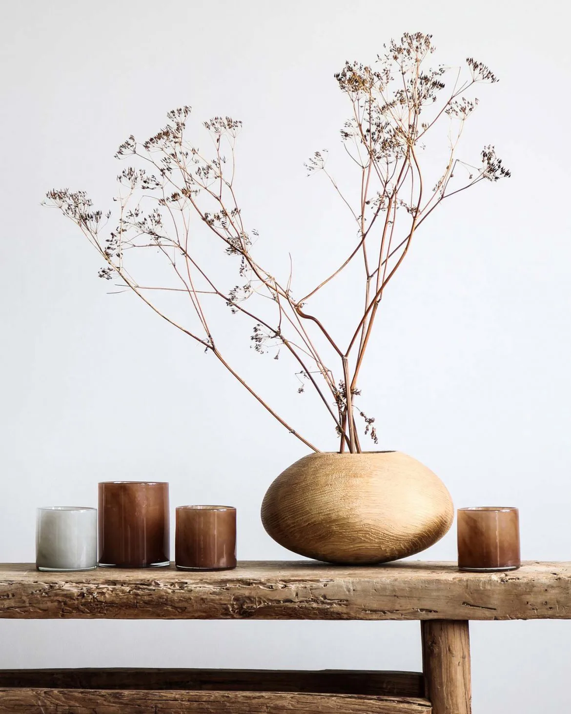 Lyric Windlicht M, Braun Tell Me More