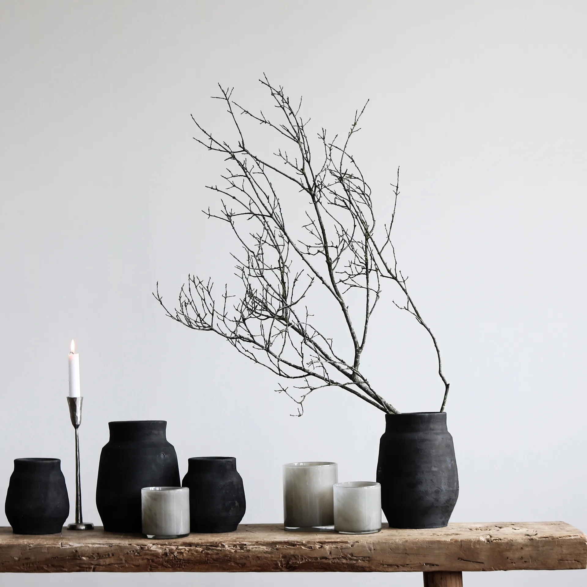 Lyric Windlicht S, Warm grey Tell Me More