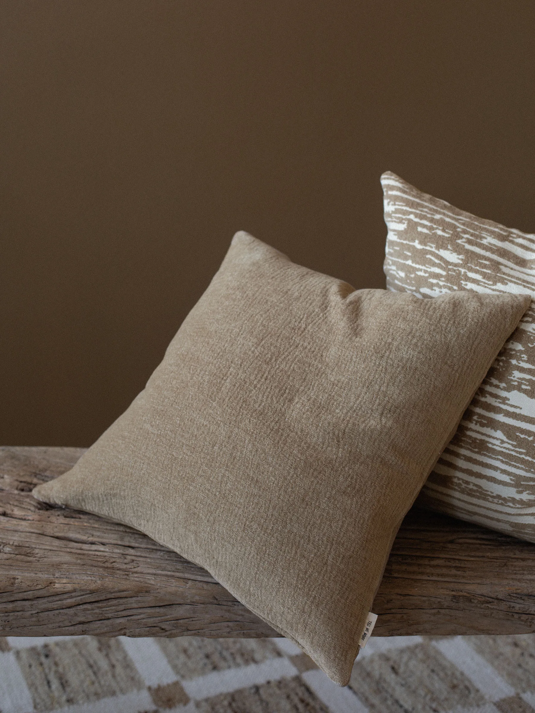 Matteo Kissenbezug 50x50 cm, Beige Tell Me More