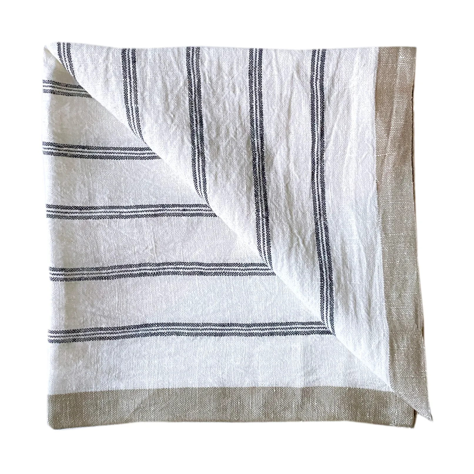 Maya Leinenserviette 50x50 cm, Navy Stripe Tell Me More
