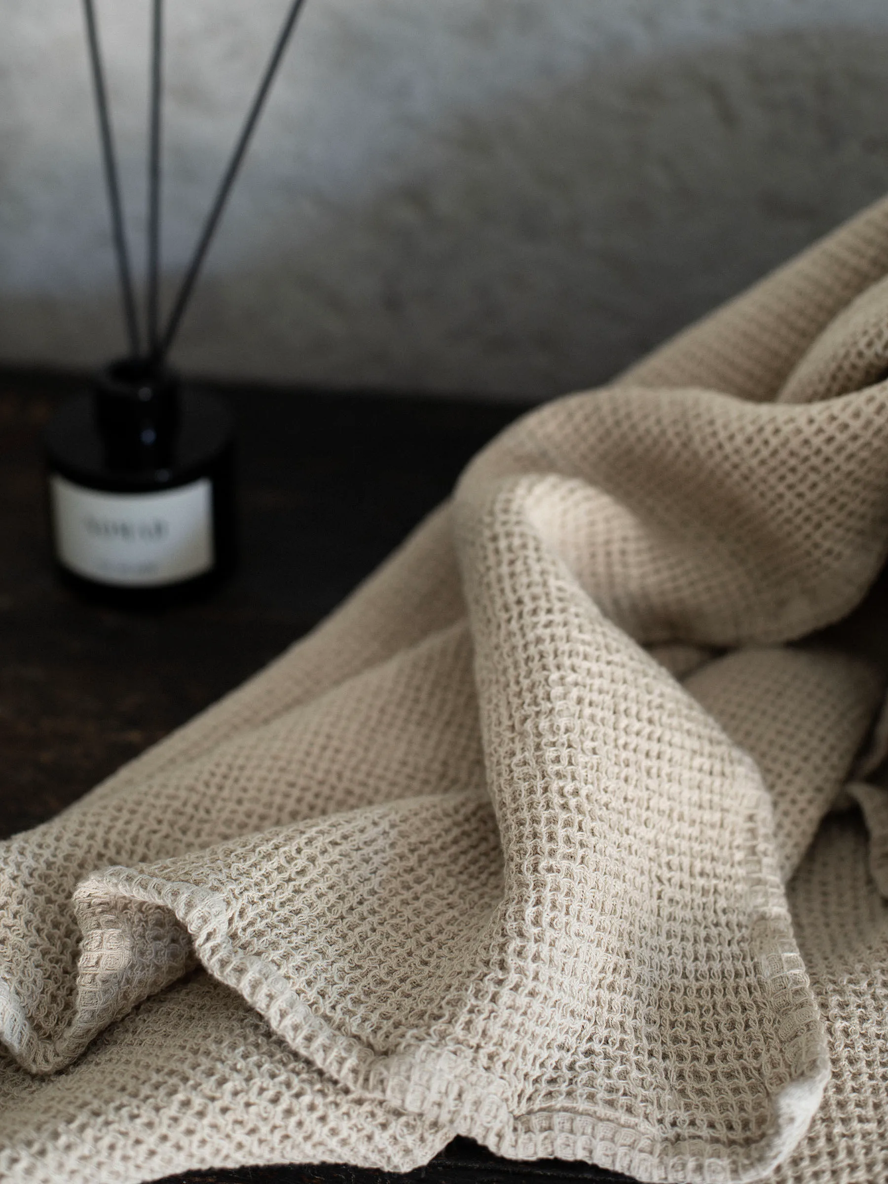 Nella Badetuch 100x150 cm, Beige Tell Me More