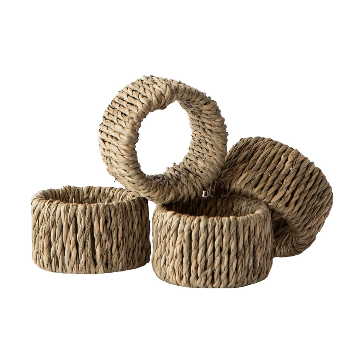 Tell Me More Nori Serviettenringe, 4er-Pack Natural