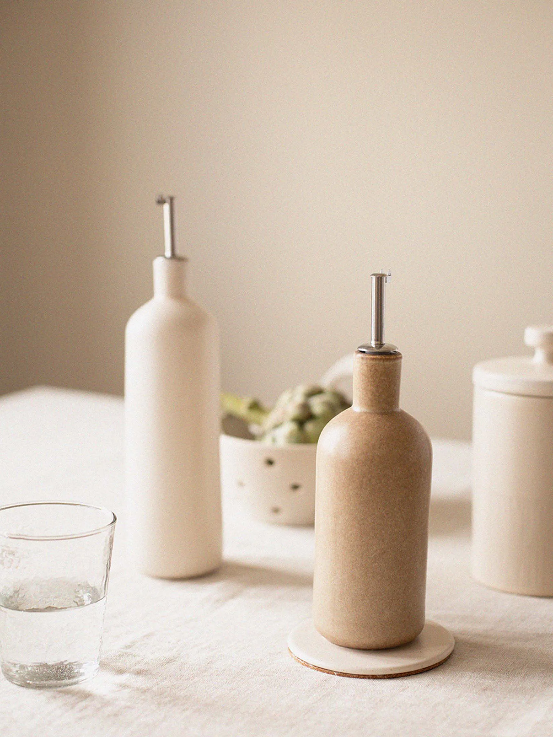 Palermo Flasche für Öl- & Essig, Beige, small 50 cl Tell Me More