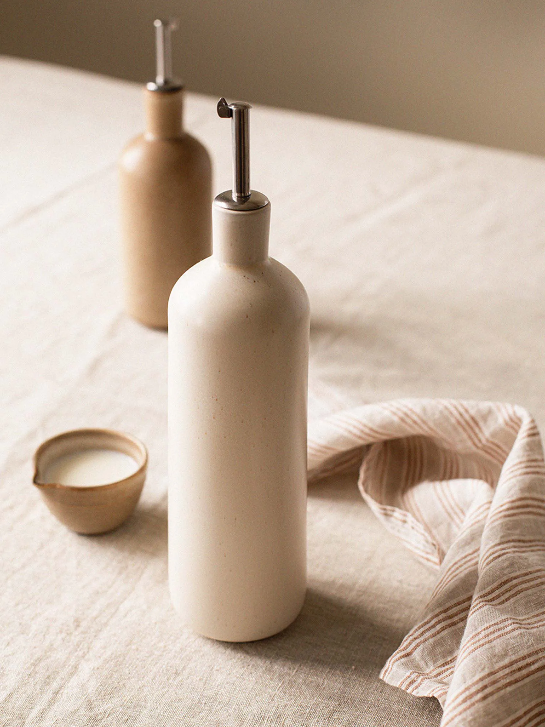 Palermo Flasche für Öl- & Essig, Offwhite, mittel 70 cl Tell Me More