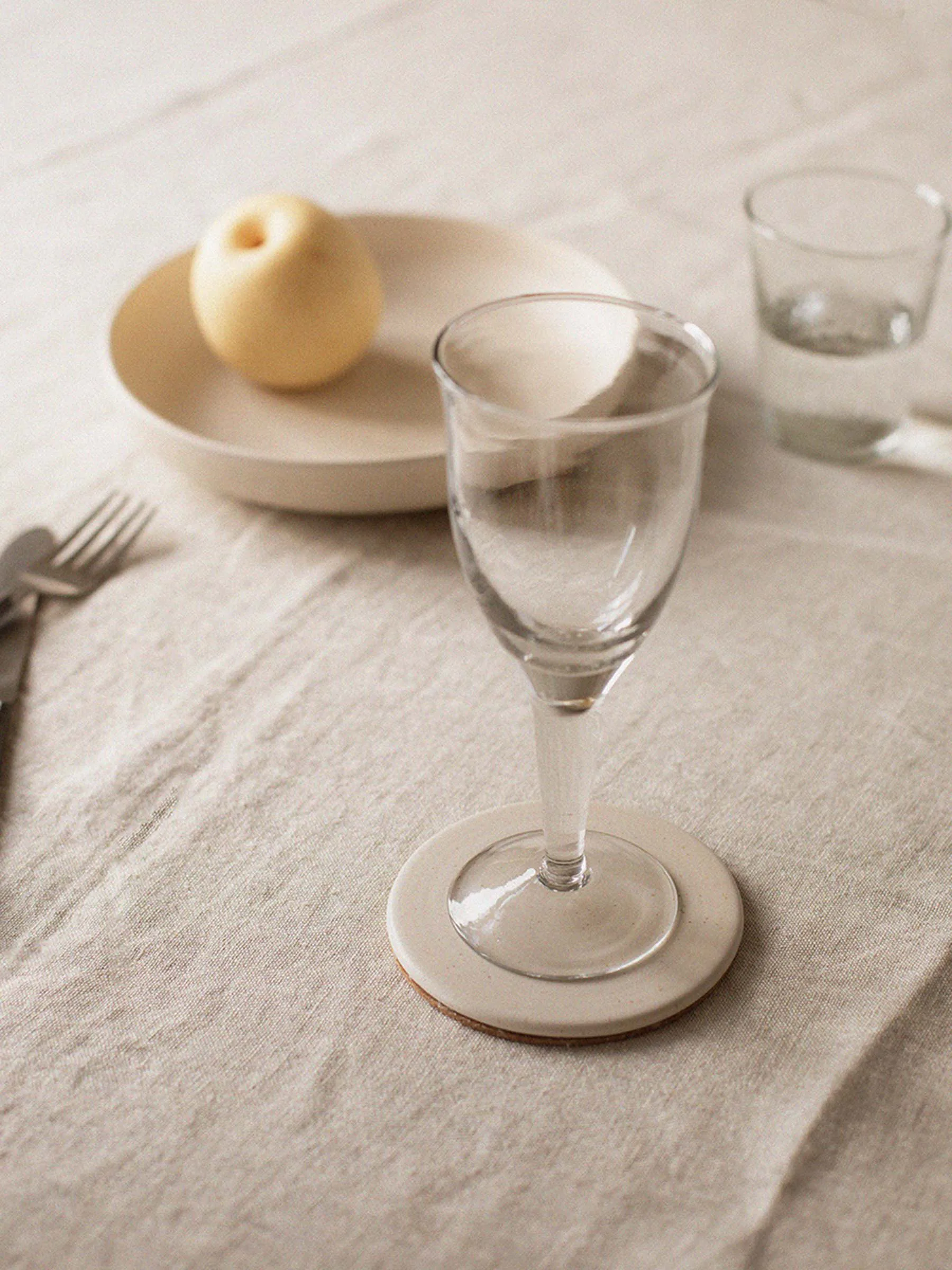 Palermo Glasuntersetzer Ø11 cm, Offwhite Tell Me More