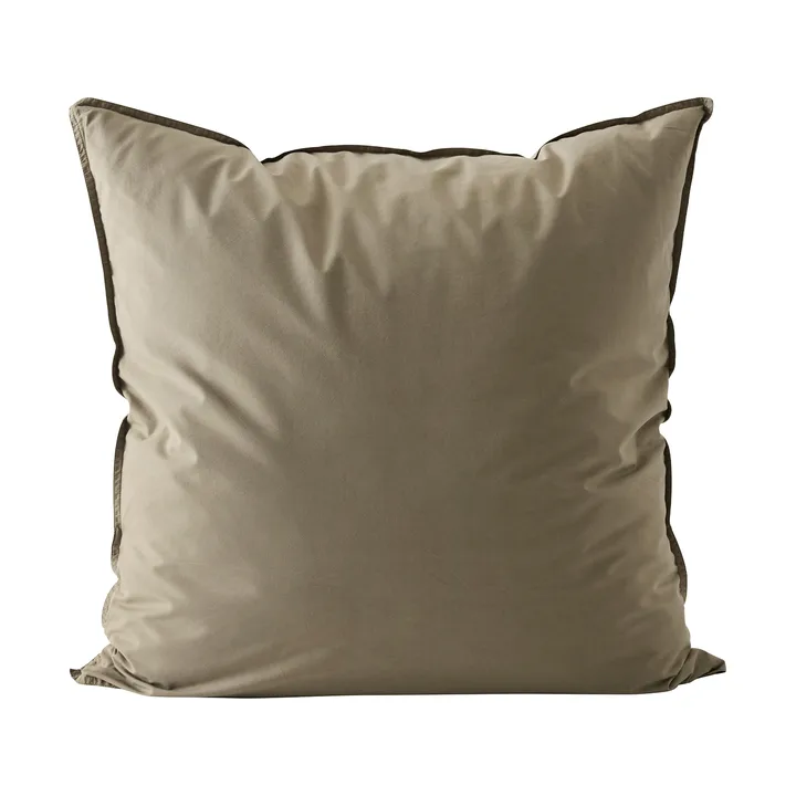 Tell Me More Kissenbezug Baumwolle
 - Olive, 80×80 cm - Tell Me More