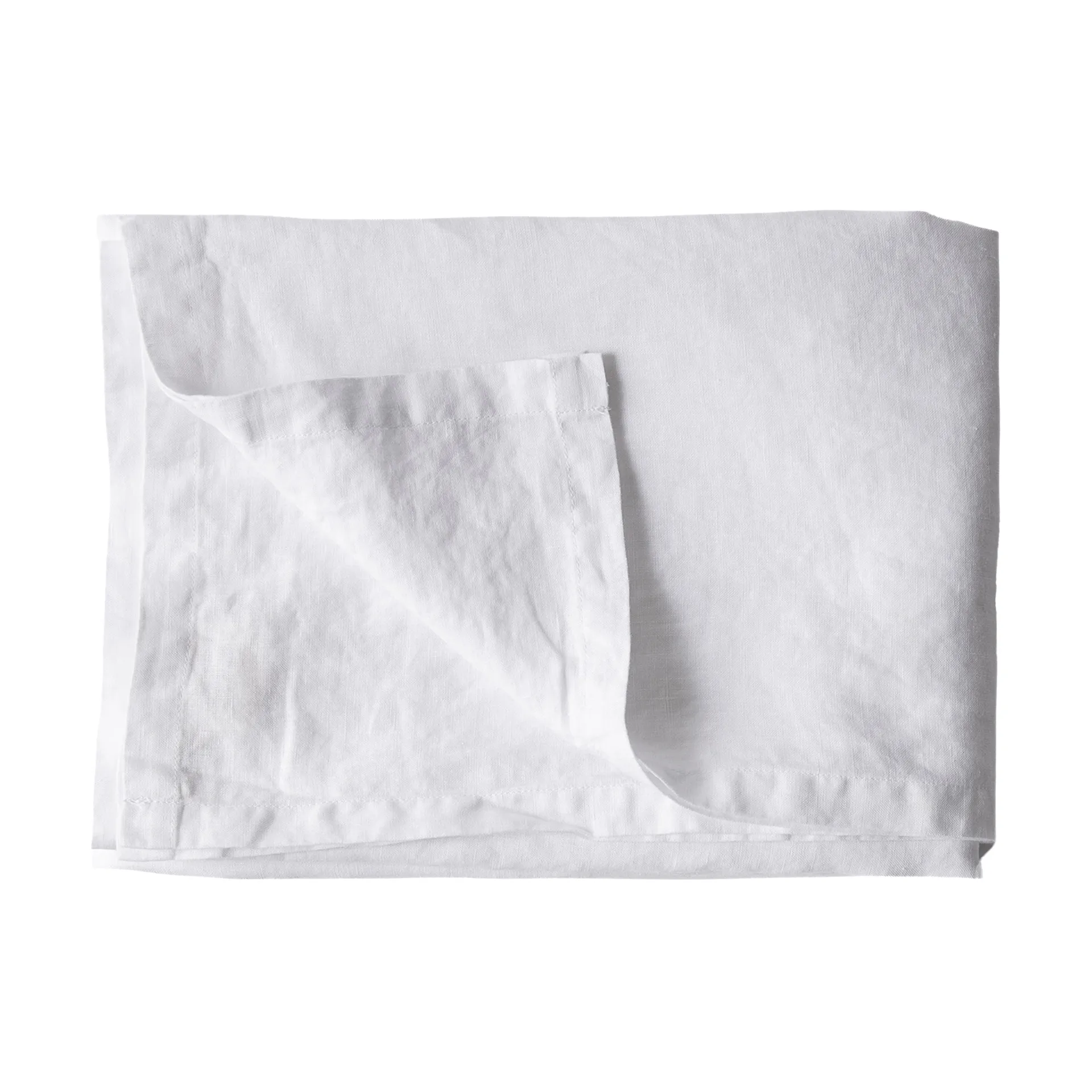 Tell Me More Leinentischtuch 145x330 cm, Bleached white Tell Me More