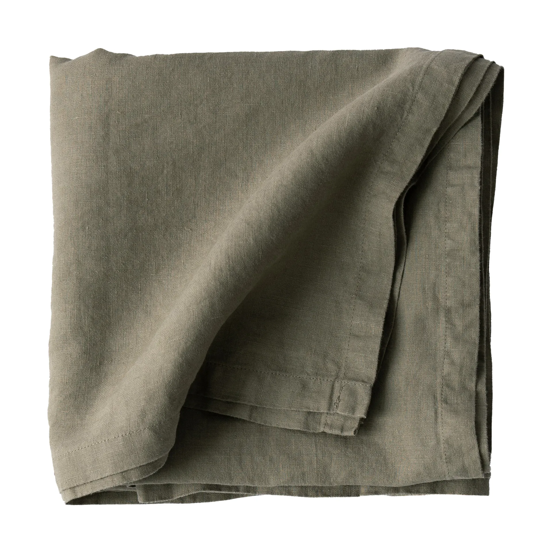 Tischdecke Leinen 175x175 cm, Olive Tell Me More