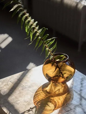 Velino Vase - Amber brown, Ø20,5x18,5 cm - Tell Me More