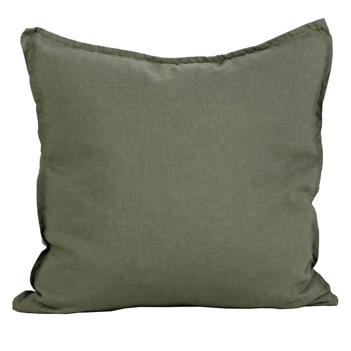 Washed linen Kissenbezug 50 x 50cm - Khaki (grün) - Tell Me More