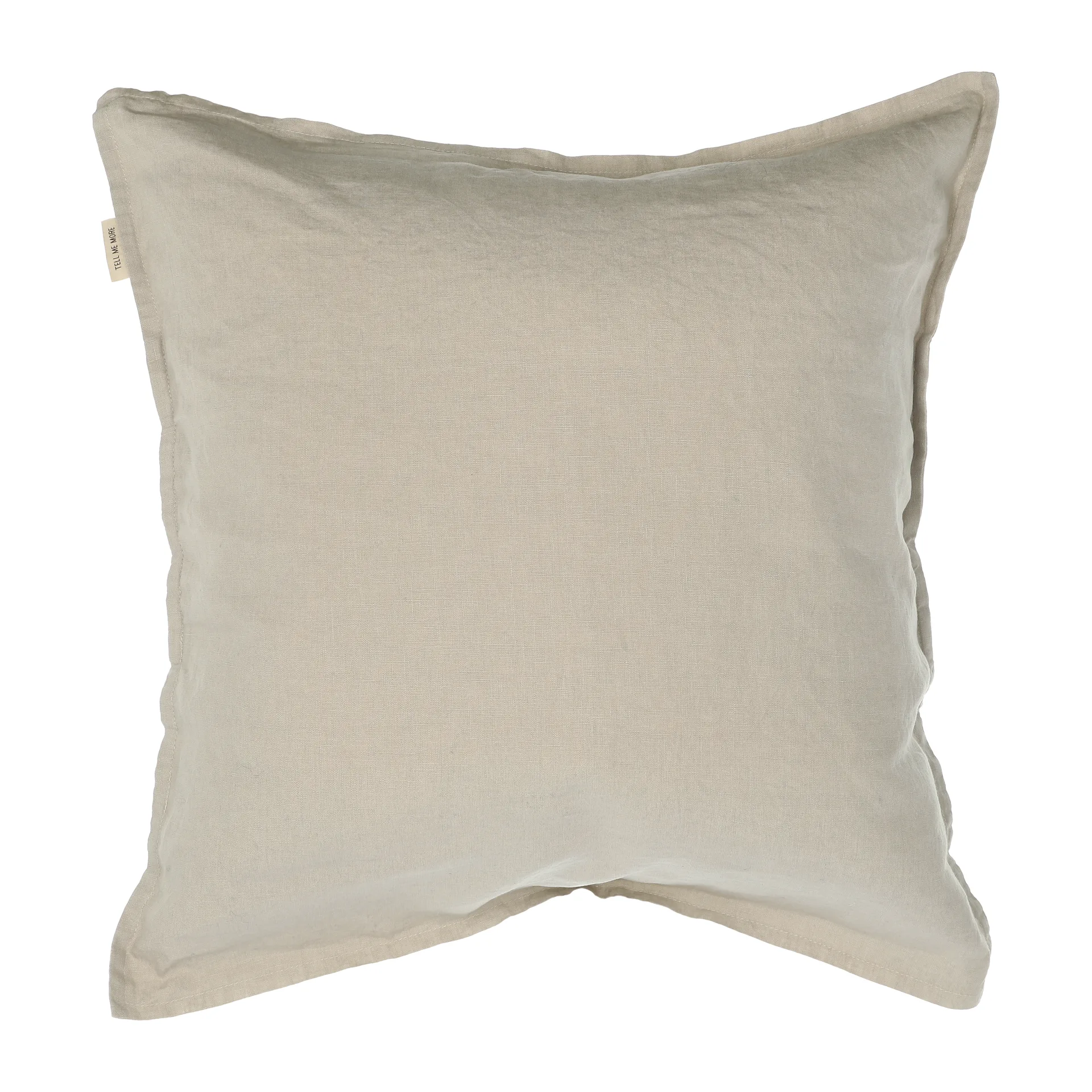 Washed linen Kissenbezug 50 x 50cm, Varmgrau (grey) Tell Me More