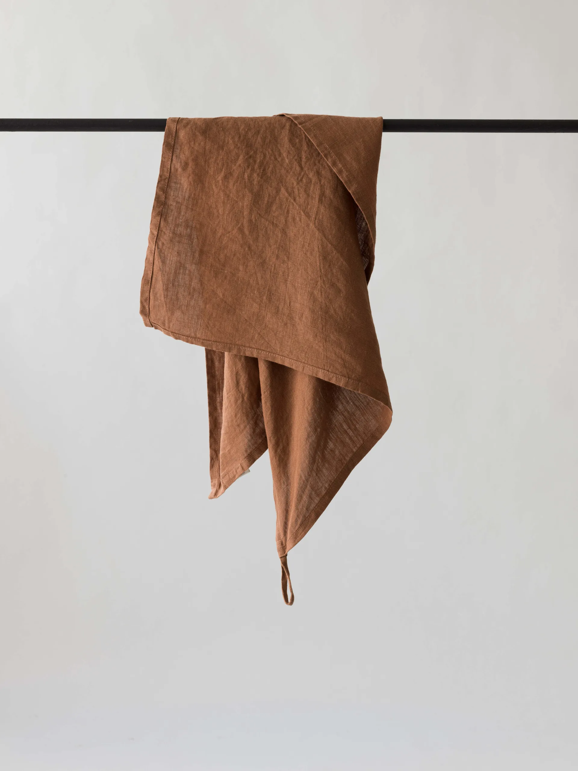 Washed linen Serviette, Amber (braun) Tell Me More