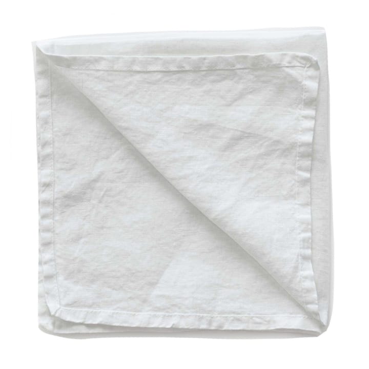 Washed linen Serviette - Bleached white (white) - Tell Me More